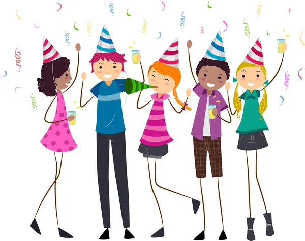 Verjaardag partij tieners — Stockfoto