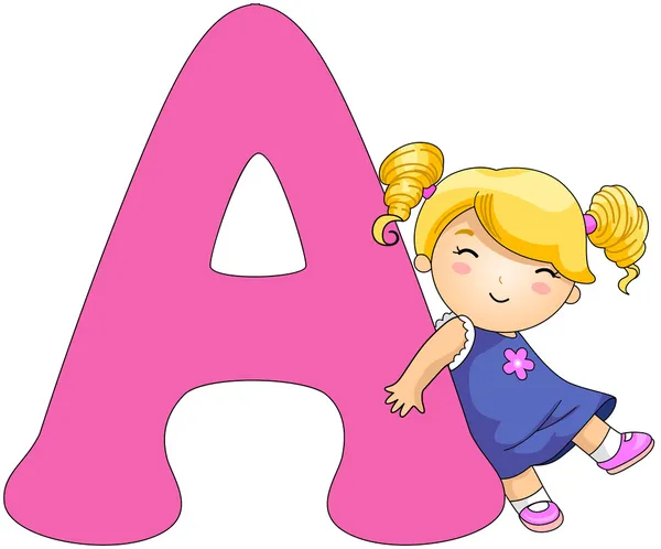 Alfabeto kiddie — Fotografia de Stock