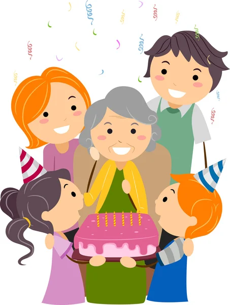 Cumpleaños Abuela —  Fotos de Stock