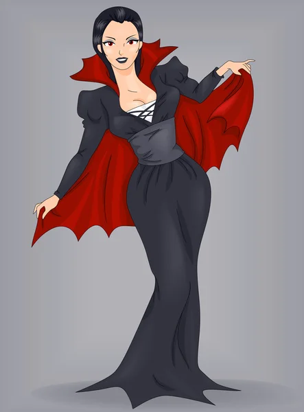Pin-Up Girl Vampire — Stock Photo, Image