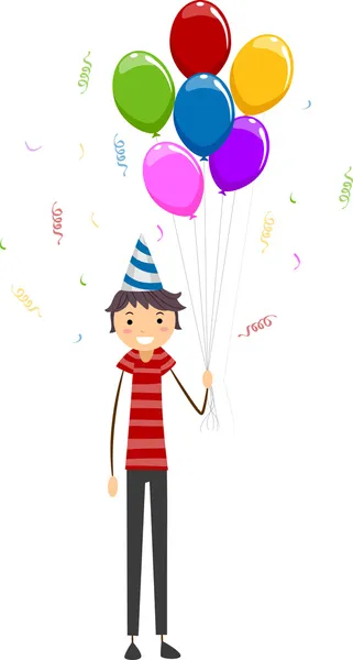 Balões de Aniversário — Fotografia de Stock