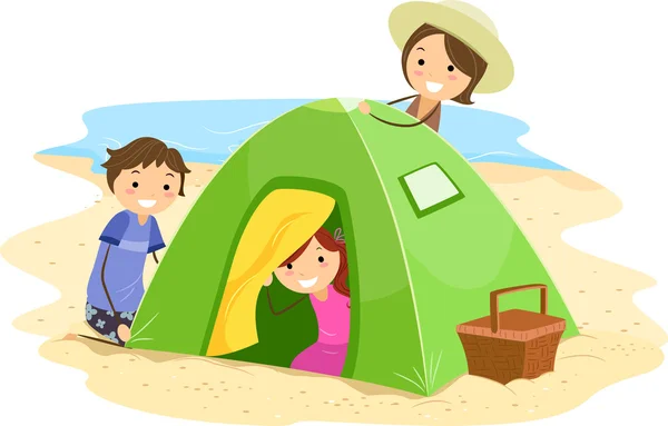 家族のテント — ストック写真