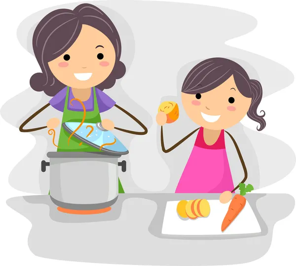 Gotować rodziny — Zdjęcie stockowe