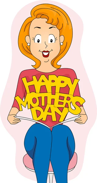 Cartão de Dia da Mãe — Fotografia de Stock