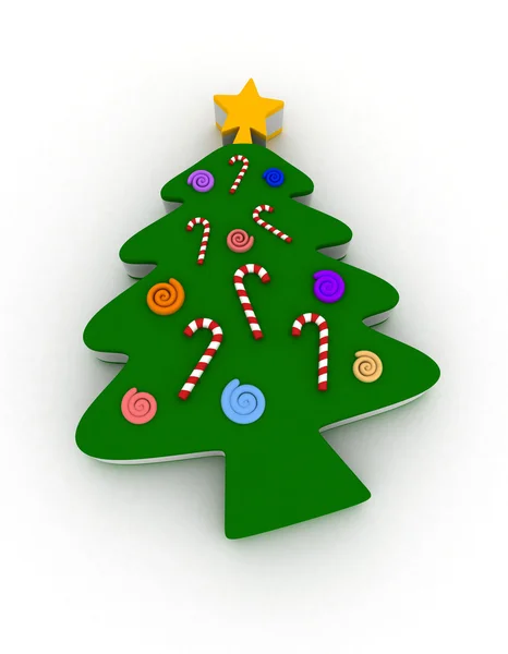 Diseño del árbol de Navidad —  Fotos de Stock