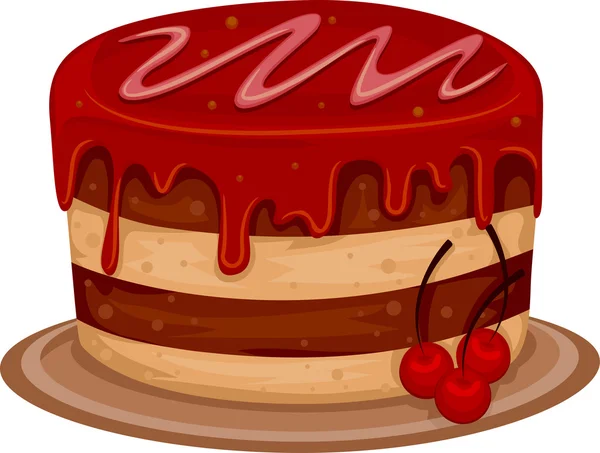 Cherry Cake — Stock Photo, Image