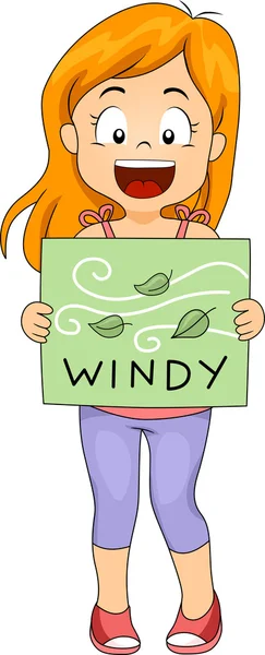 風の強いフラッシュ カード — ストック写真