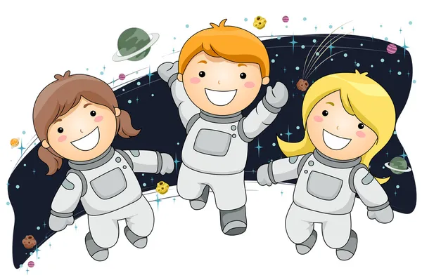 Astronautenkinder — Stockfoto