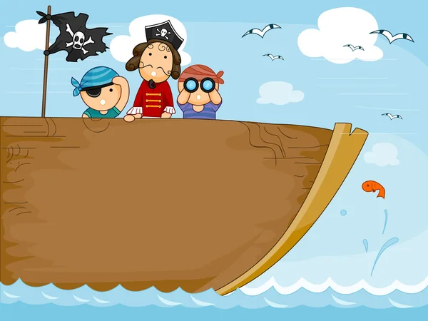 Barco pirata — Foto de Stock