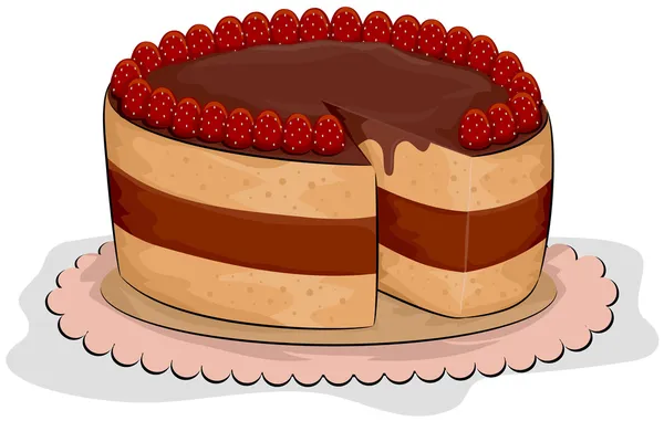 Клубничный торт Choco — стоковое фото