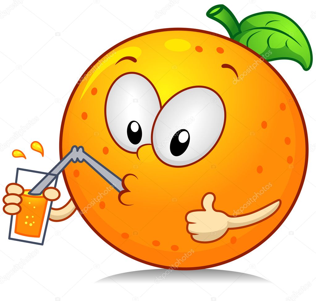 pasión Bergantín atravesar Orange fruit cartoon fotos de stock, imágenes de Orange fruit cartoon sin  royalties | Depositphotos