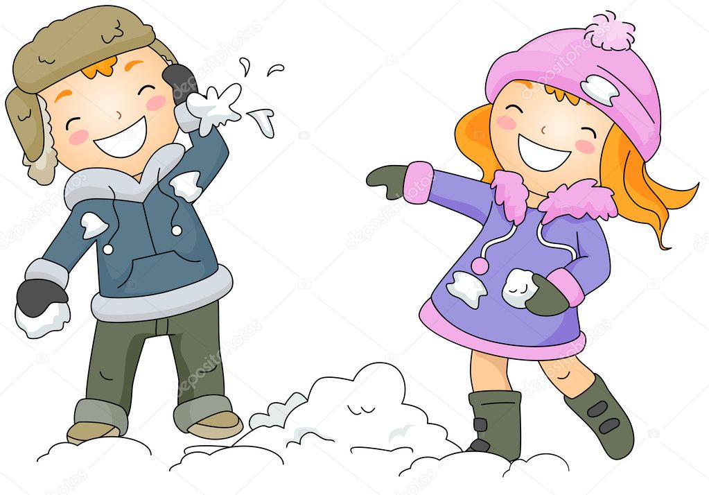 Snow Fight Stock Photo by ©lenmdp 7601646