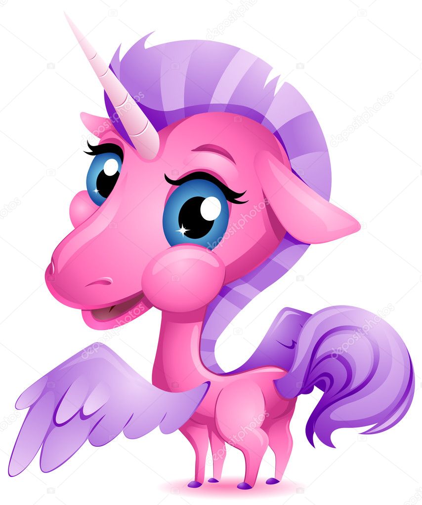 Photo baby unicorn Baby Unicorn — Stock Photo © lenmdp 7602206