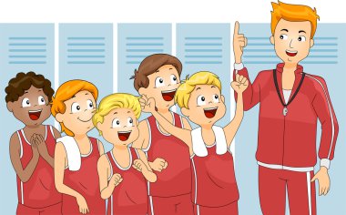 Cheering Kids clipart