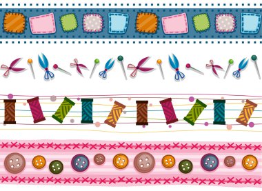 Sewing Borders clipart