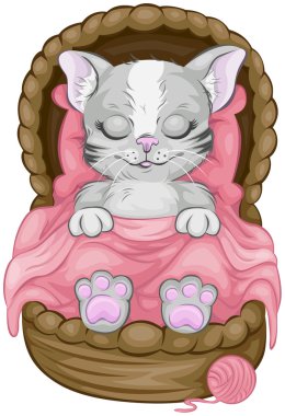 Sleeping Cat clipart