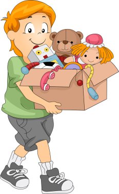 Box of Toys clipart