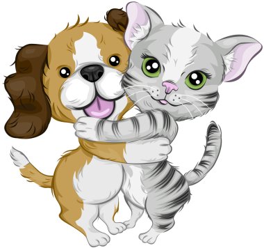 Dog and Cat clipart