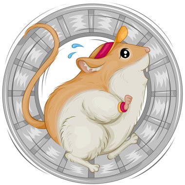 Gerbil Skittering clipart