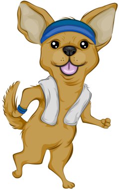 Chihuahua Jogging clipart