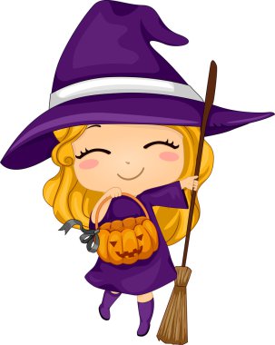 Witch Kid clipart