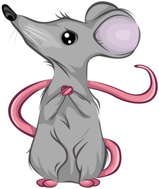 Scared Mouse clipart