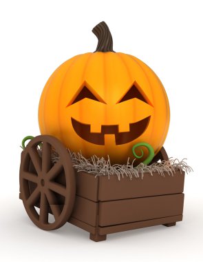 Pumpkin Cart clipart