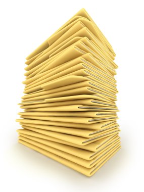 Pile of Folders clipart