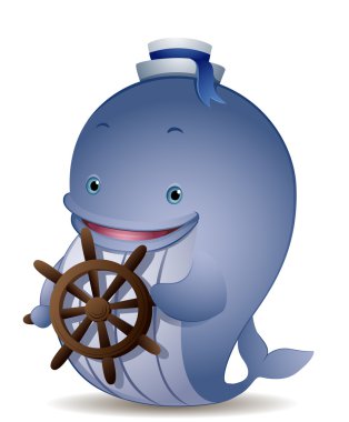 Captain Whale clipart