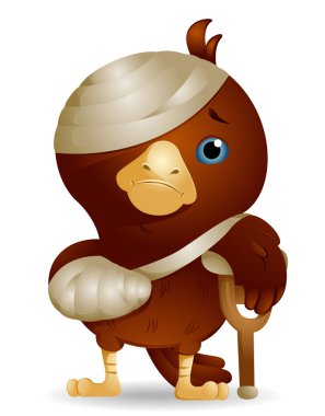 Injured Bird clipart