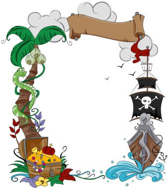 Pirate Frame clipart