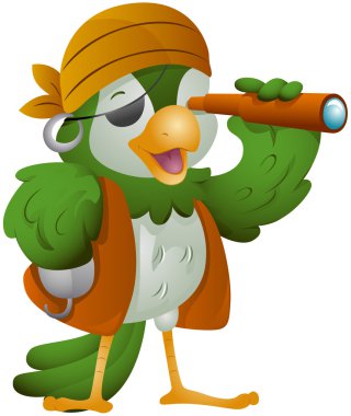 Parrot Pirate clipart