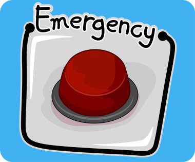 Emergency Button clipart