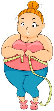 Plump Girl clipart