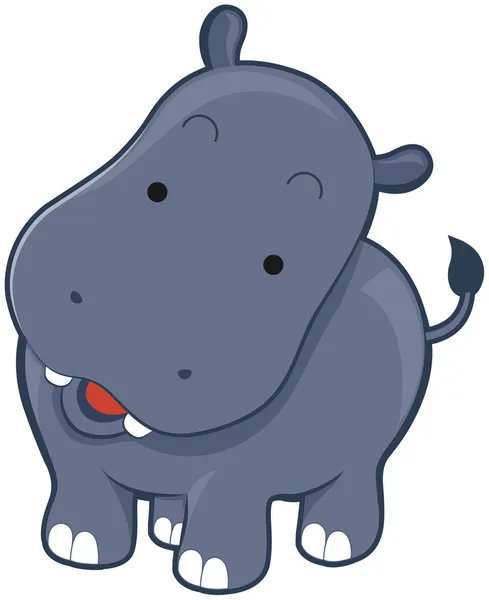 Hipopótamo bonito — Fotografia de Stock