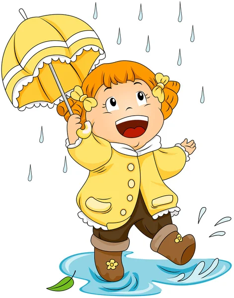 Guarda-chuva menina — Fotografia de Stock