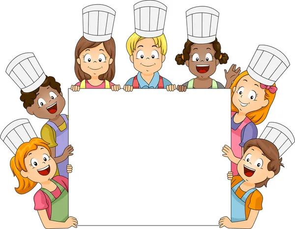 Matlagning club styrelse — Stockfoto