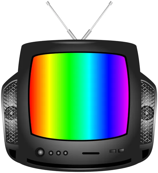 Fernseher mit Testmuster — Stockfoto