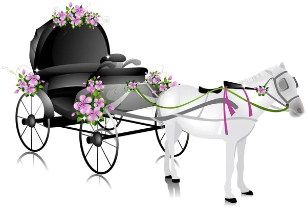 Весільна карета — стокове фото