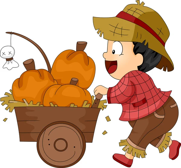 Pumpkin Cart — Stock Photo, Image