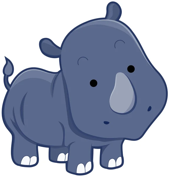 Aranyos rhinocerus — Stock Fotó