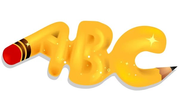 ABC Pencils – stockfoto