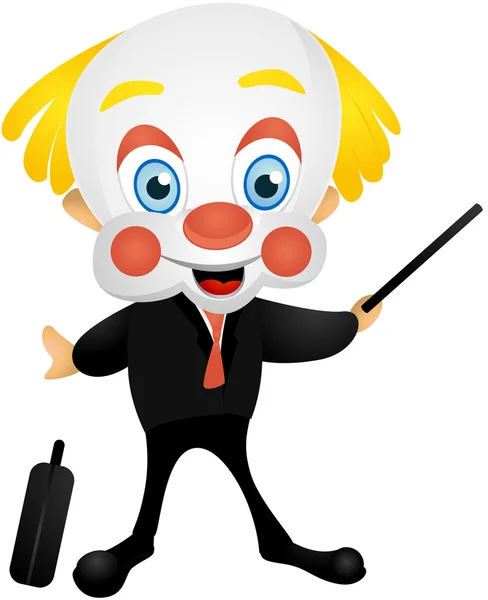 Cartoon uomo d'affari Clown — Foto Stock