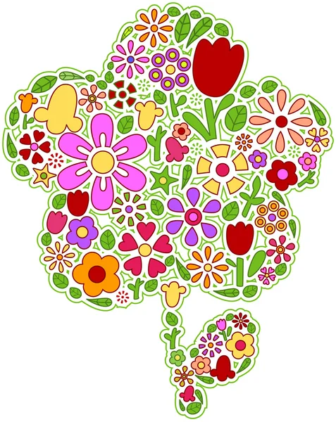 Floral pictogrammen — Stockfoto