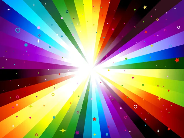 Rainbow Rays — Stock Photo, Image