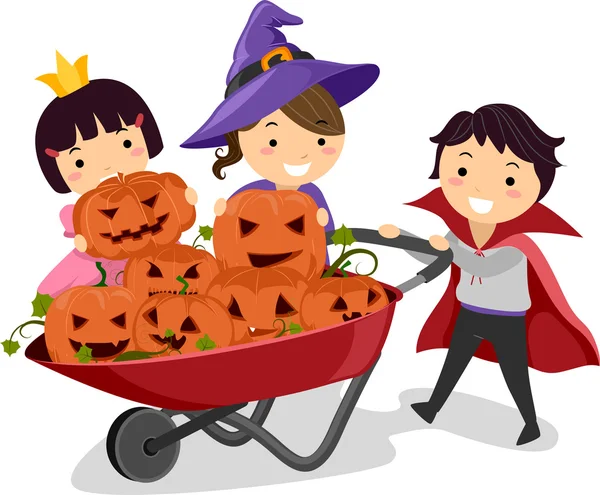 Pumpkin Kids — Stock Photo, Image