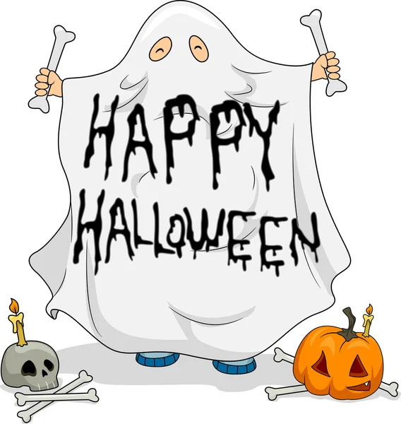 Хэллоуинский призрак — стоковое фото