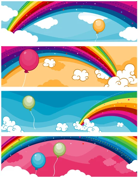 Rainbow Banners — Stock Photo, Image