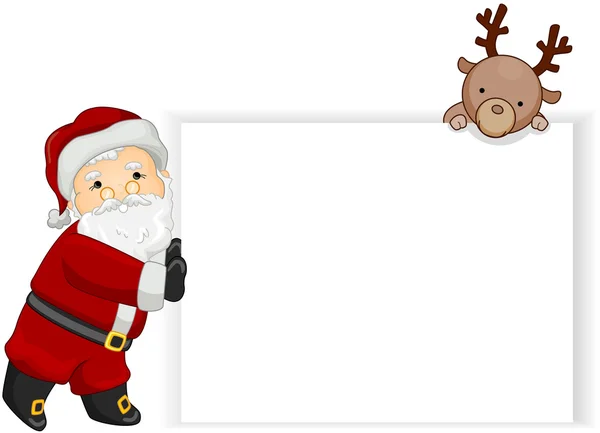 Santa prázdná deska — Stock fotografie