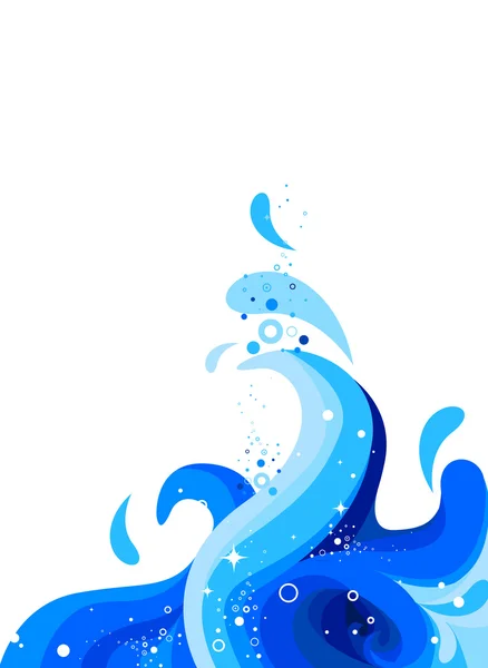 Mavi dalga tasarım — Stok fotoğraf